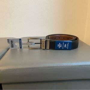 Kenneth Cole Reaction Men's Leather Stretch Belt Reversible Black Brown XL 42-44